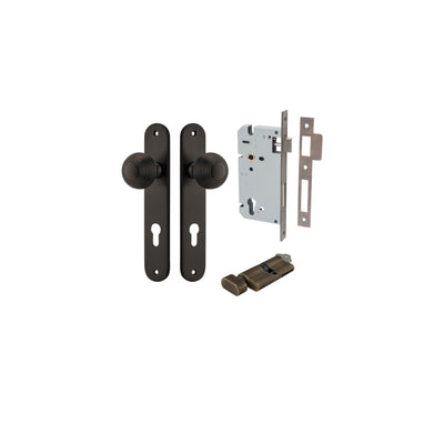 Guildford Knob Oval Signature Brass Entrance Kit - Key/Thumb Turn