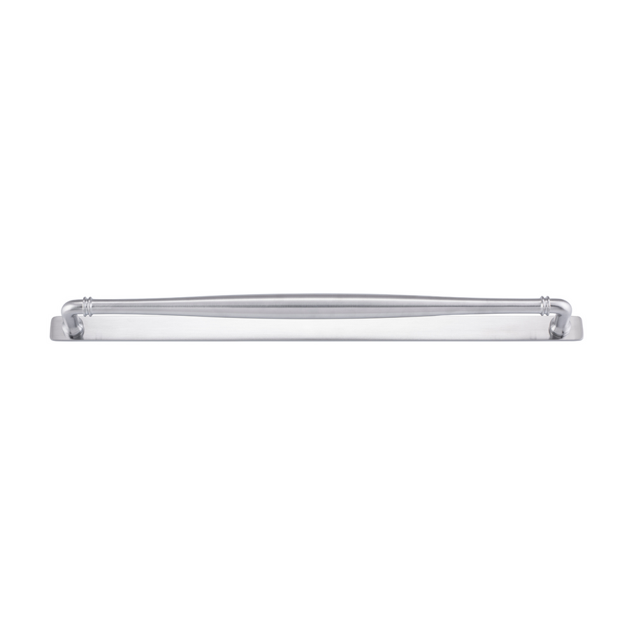 Sarlat Cabinet Pull with Backplate Brushed Chrome CTC 450mm