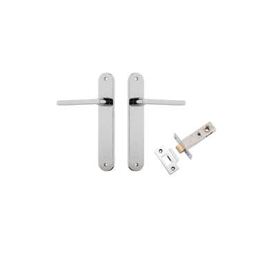 Baltimore Lever Oval Polished Chrome Passage Kit