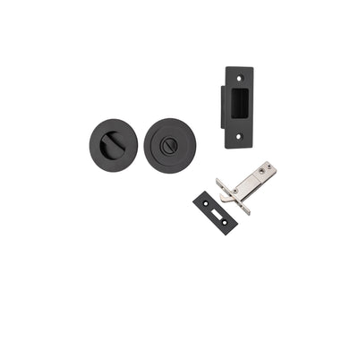 Sliding Door Privacy Kit Round Matt Black