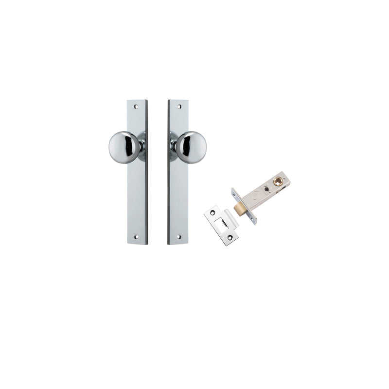 Cambridge Knob Rectangular Polished Chrome Passage Kit