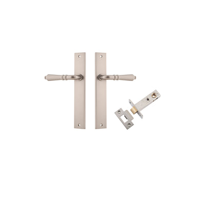 Sarlat Lever Rectangular Satin Nickel Passage Kit