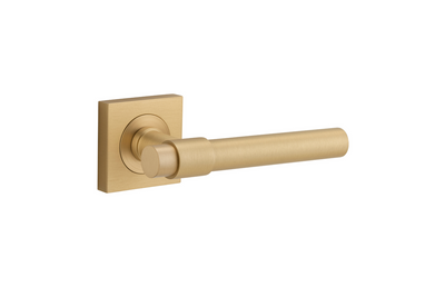 Helsinki Lever on Square Rose Brushed Brass