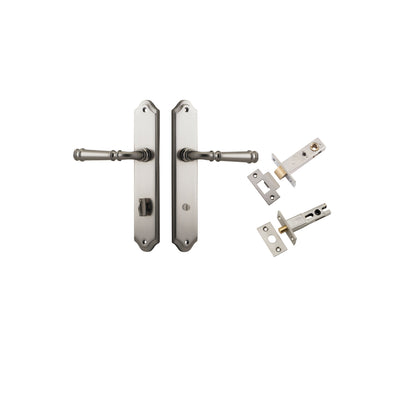 Verona Lever Shouldered Satin Nickel Privacy Kit