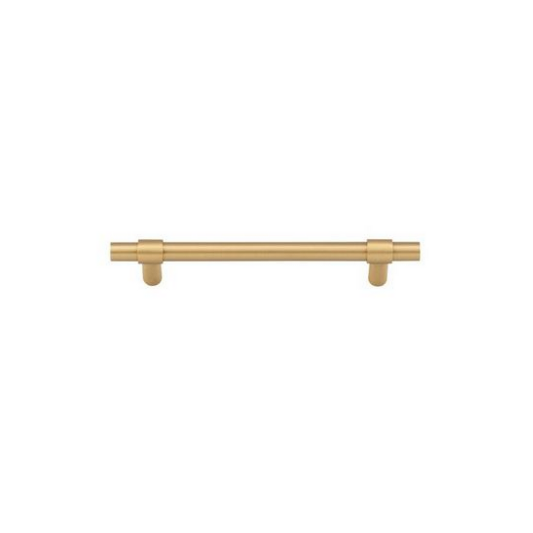 Helsinki Cabinet Pull Brushed Brass CTC 128mm