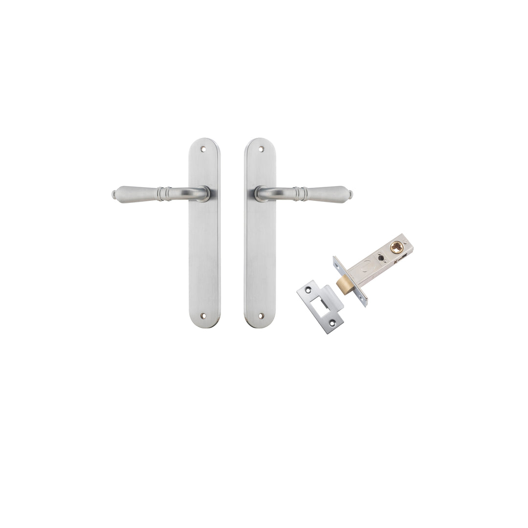 Sarlat Lever Oval Brushed Chrome Passage Kit