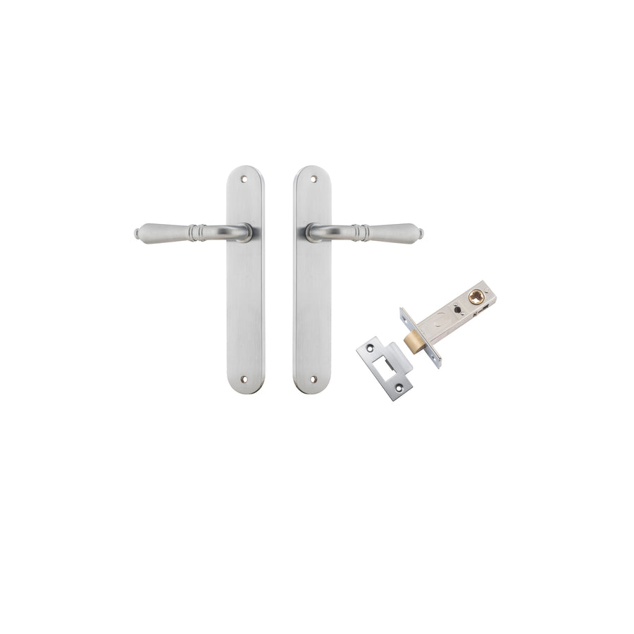 Sarlat Lever Oval Brushed Chrome Passage Kit