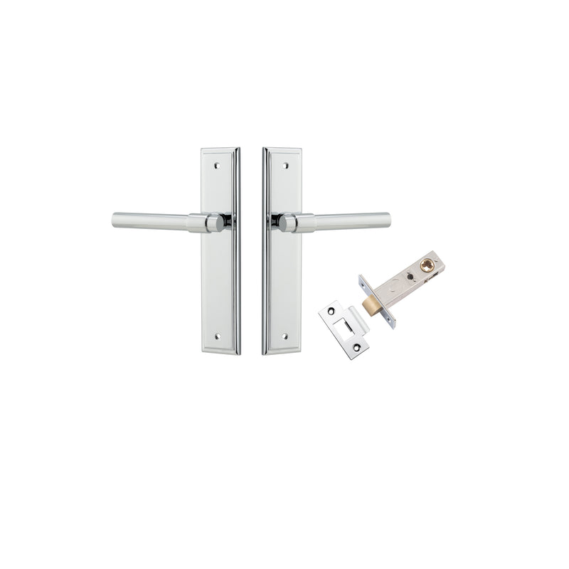 Helsinki Lever Stepped Polished Chrome Passage Kit