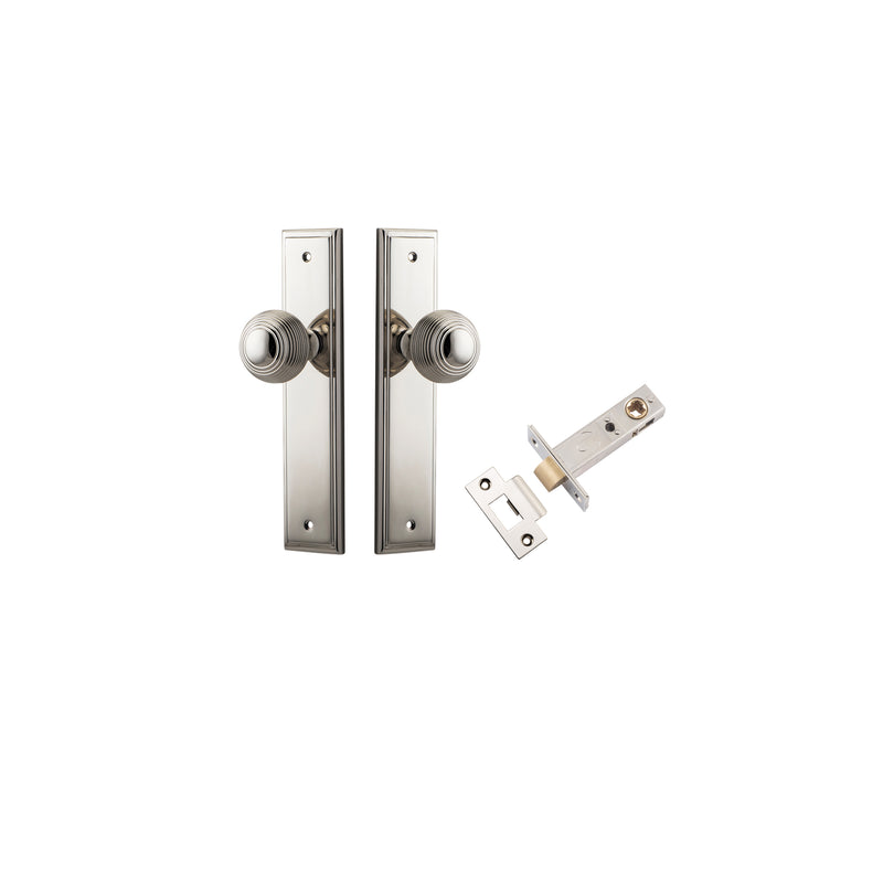 Guildford Knob Stepped Polished Nickel Passage Kit