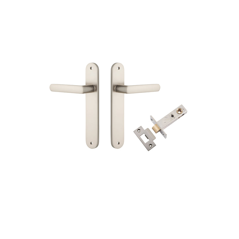 Osaka Lever Oval Satin Nickel Passage Kit