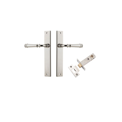 Verona Lever Rectangular Polished Nickel Passage Kit