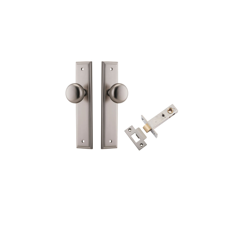 Cambridge Knob Stepped Satin Nickel Passage Kit