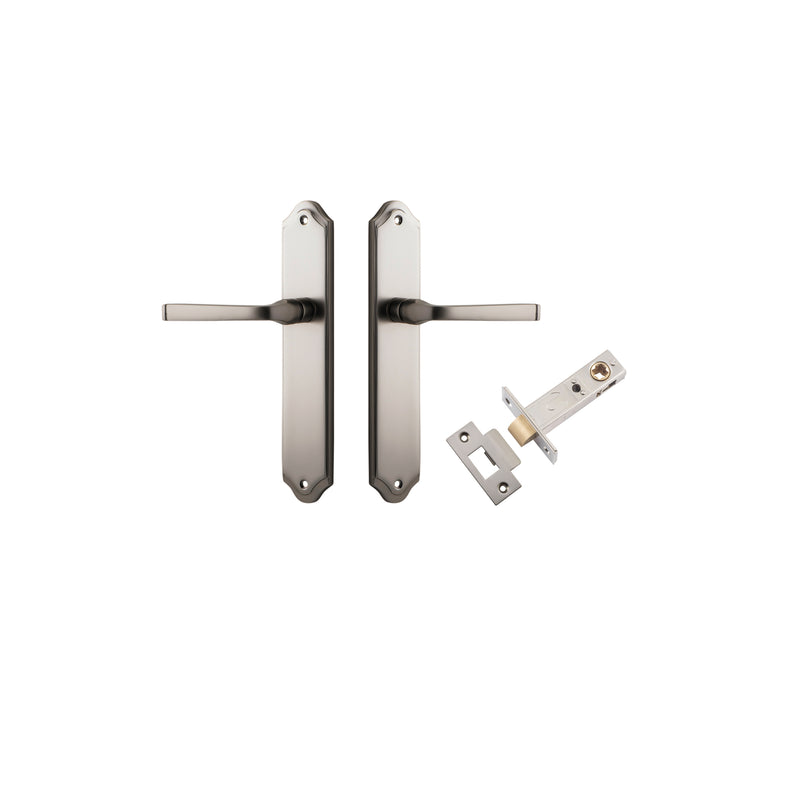 Annecy Lever Shouldered Satin Nickel Passage Kit