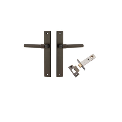 Helsinki Lever Rectangular Signature Brass Passage Kit