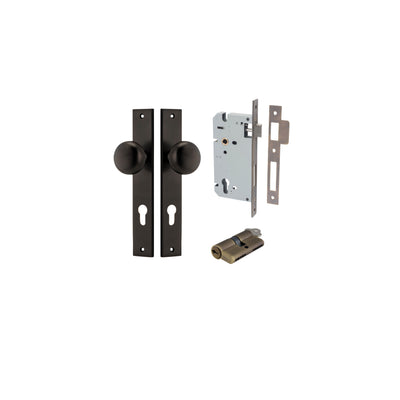 Cambridge Knob Rectangular Signature Brass Entrance Kit - Key/Key