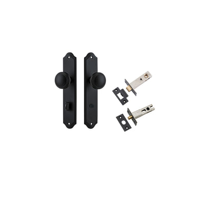 Paddington Knob Shouldered Matt Black Privacy Kit