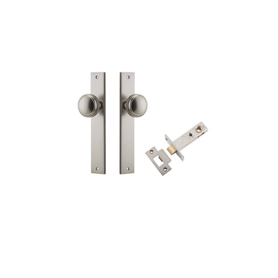 Paddington Knob Rectangular Satin Nickel Passage Kit