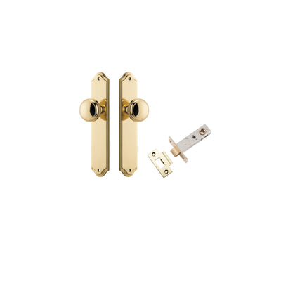 Paddington Knob Shouldered Polished Brass Passage Kit