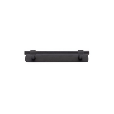 Helsinki Cabinet Pull with Backplate Matt Black CTC 128mm