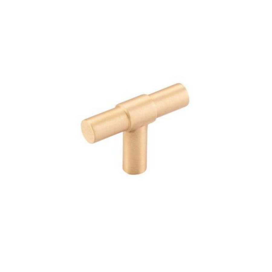 Helsinki T Cabinet Pull Brushed Brass