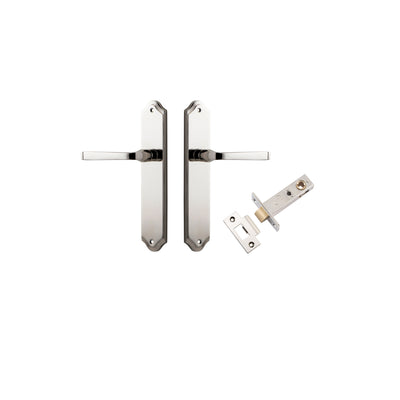 Annecy Lever Shouldered Polished Nickel Passage Kit