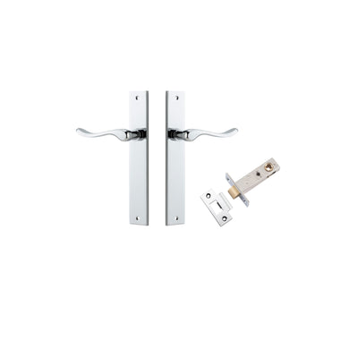 Stirling Lever Rectangular Polished Chrome Passage Kit