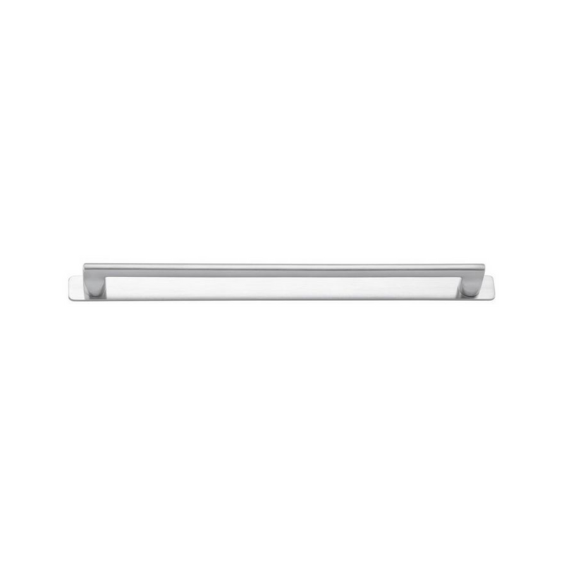 Baltimore Cabinet Pull with Backplate Brushed Chrome CTC 320mm