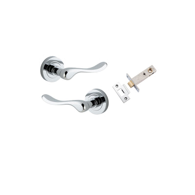 Stirling Lever on Rose Polished Chrome Passage Kit