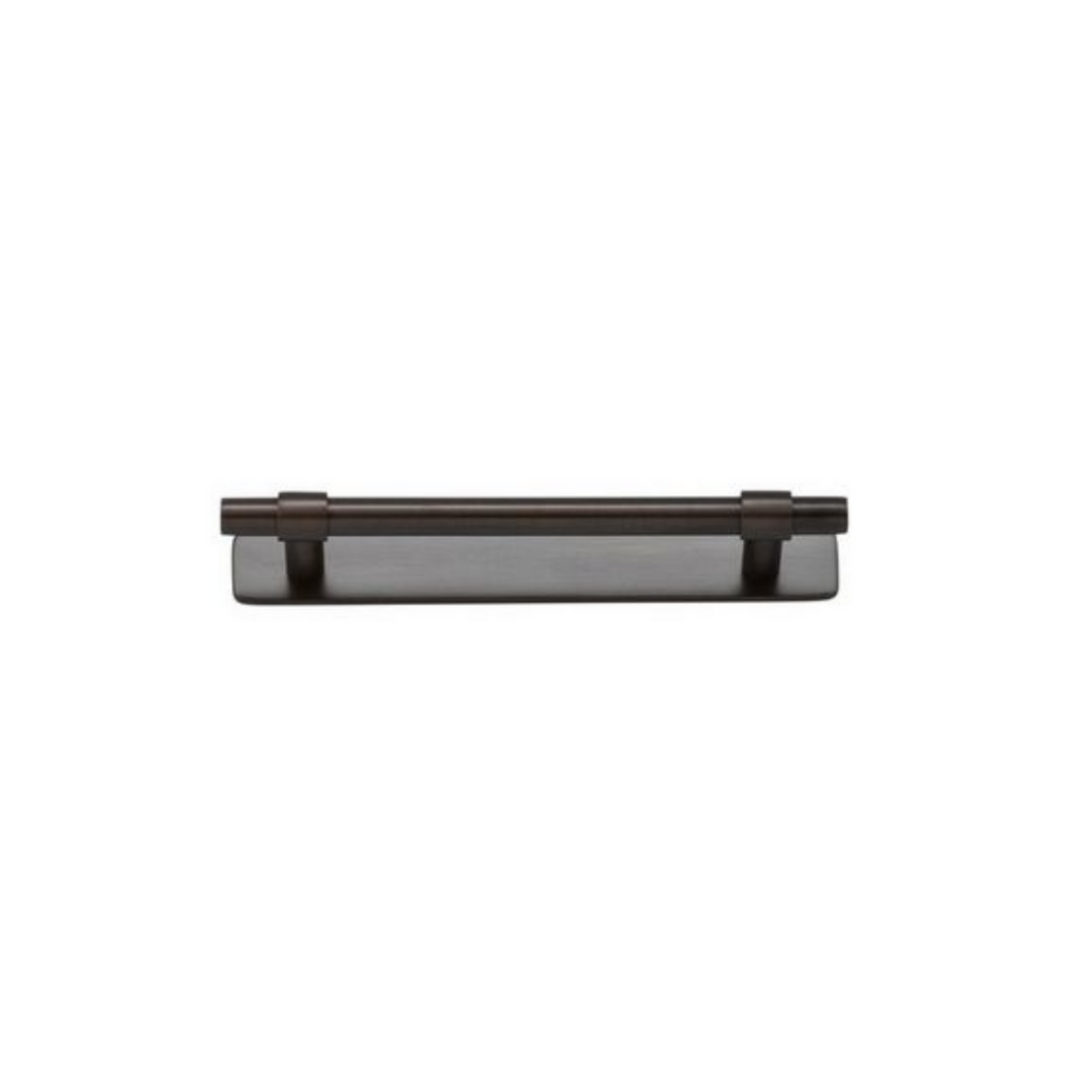 Helsinki Cabinet Pull with Backplate Signature Brass CTC 128mm