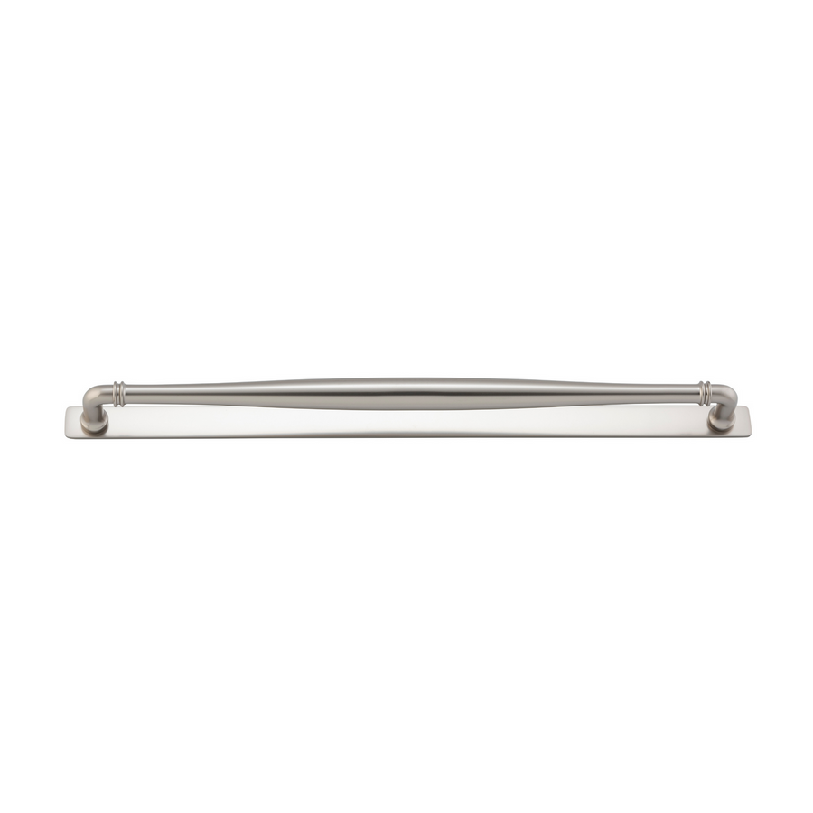 Sarlat Cabinet Pull with Backplate Satin Nickel CTC 450mm