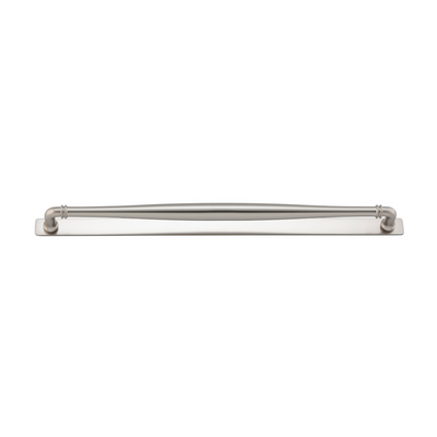 Sarlat Cabinet Pull with Backplate Satin Nickel CTC 450mm