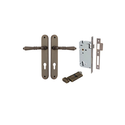 Sarlat Lever Oval Signature Brass Entrance Kit - Key/Thumb Turn