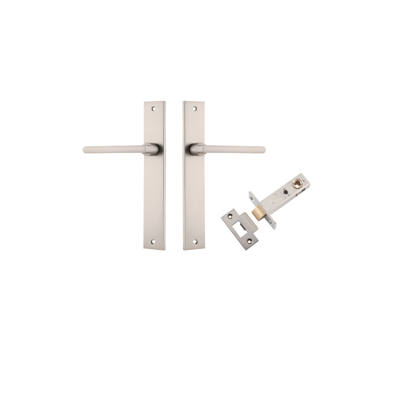 Baltimore Lever Rectangular Satin Nickel Passage Kit