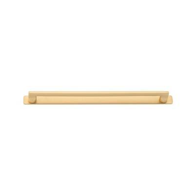 Baltimore Cabinet Pull with Backplate Brushed Brass CTC 320mm