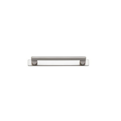 Baltimore Cabinet Pull with Backplate Satin Nickel CTC 160mm