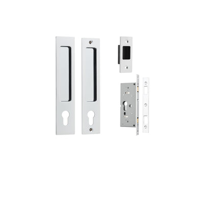 Sliding Door Euro Entrance Kit Rectangular Polished Chrome