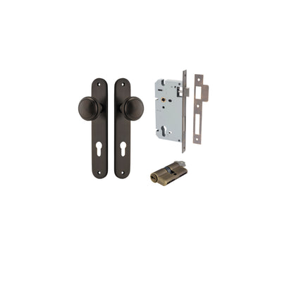 Paddington Knob Oval Signature Brass Entrance Kit - Key/Key