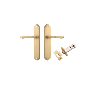 Sarlat Lever Shouldered Brushed Brass Passage Kit