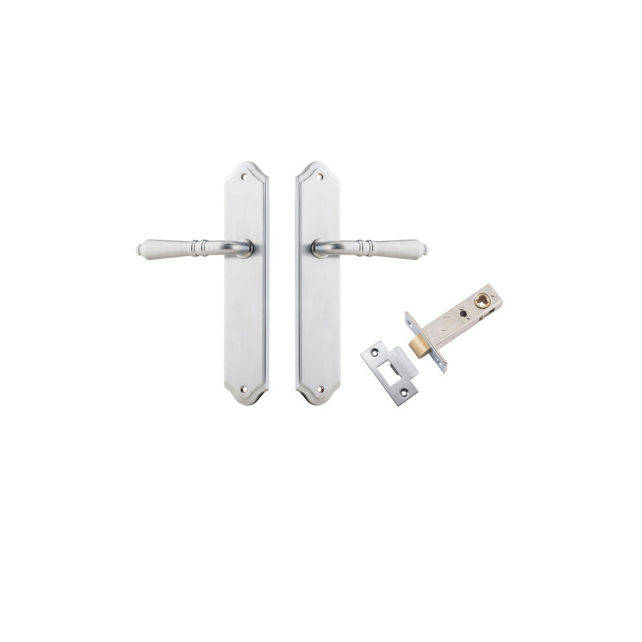 Sarlat Lever Shouldered Brushed Chrome Passage Kit