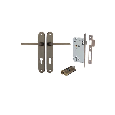 Baltimore Lever Oval Signature Brass Entrance Kit - Key/Key