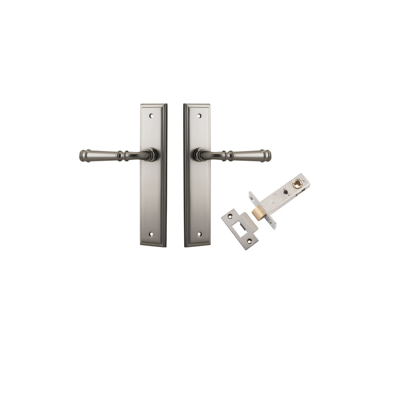 Verona Lever Stepped Satin Nickel Passage Kit