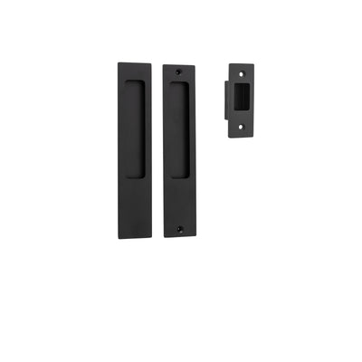 Sliding Door Passage Kit Rectangular Matt Black