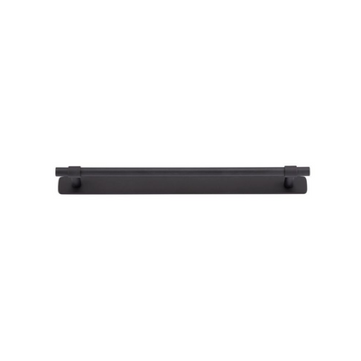 Helsinki Cabinet Pull with Backplate Matt Black CTC 256mm