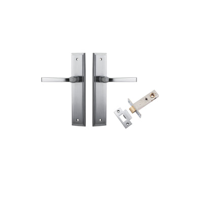 Annecy Lever Stepped Brushed Chrome Passage Kit