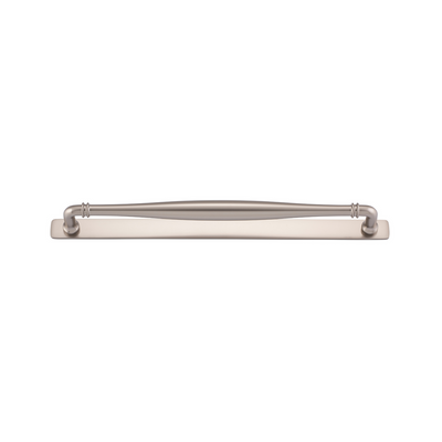 Sarlat Cabinet Pull with Backplate Satin Nickel CTC 320mm