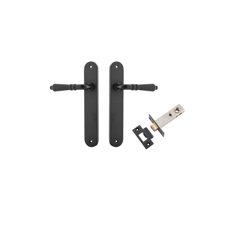 Sarlat Lever Oval Matt Black Passage Kit