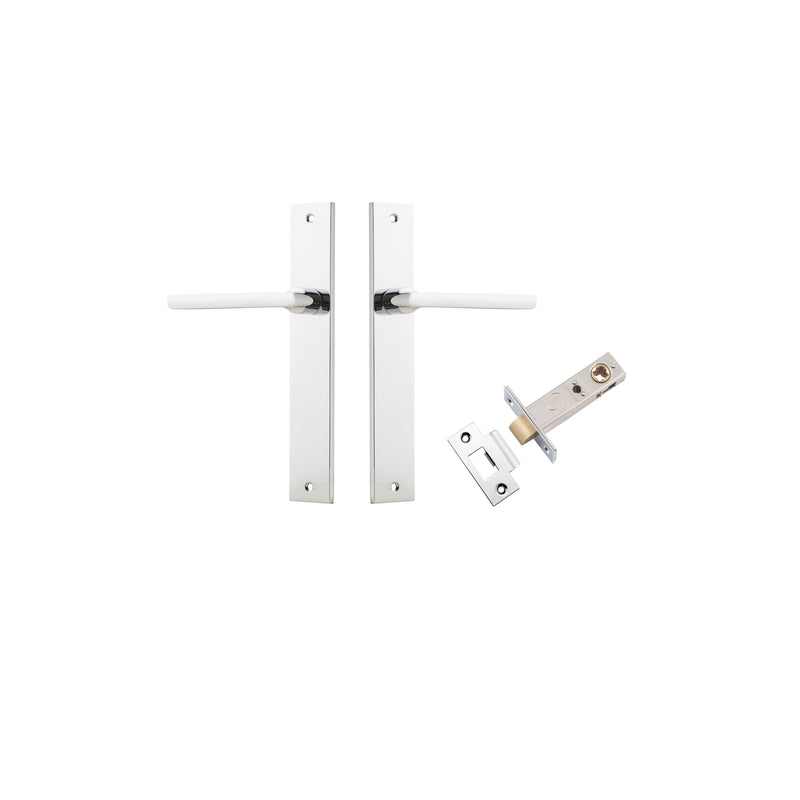 Baltimore Lever Rectangular Polished Chrome Passage Kit