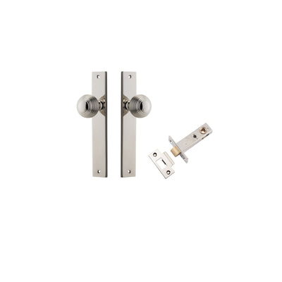 Guildford Knob Rectangular Polished Nickel Passage Kit