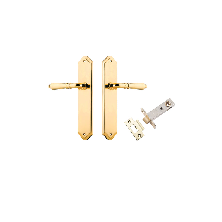 Sarlat Lever Shouldered Polished Brass Passage Kit