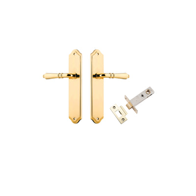 Sarlat Lever Shouldered Polished Brass Passage Kit